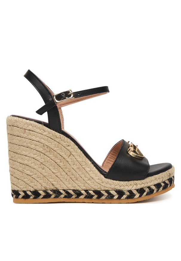 Love Moschino - Espadryle LOVE MOSCHINO. Kolor: czarny