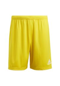 Adidas - Spodenki piłkarskie męskie adidas Entrada 22. Kolor: żółty. Materiał: poliester. Sport: piłka nożna #1