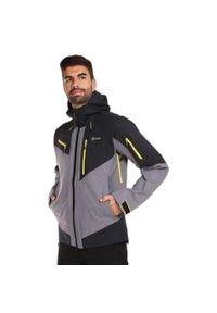 Kurtka wodoodporna Kilpi Hastar. Kolor: szary. Sport: turystyka piesza #2