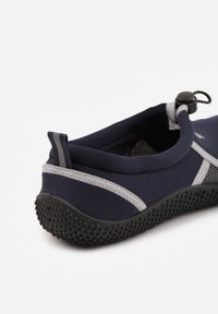 Born2be - Granatowe Elastyczne Buty Sportowe do Wody Ralvie. Okazja: na plażę. Kolor: niebieski. Materiał: bawełna, len. Sezon: lato #6