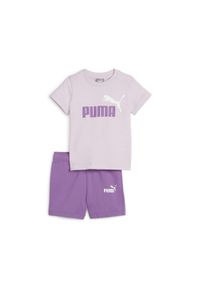 Puma - Zestaw niemowlęcy koszulki i szortów Minicats PUMA Grape Mist Purple. Kolor: fioletowy. Styl: sportowy #1