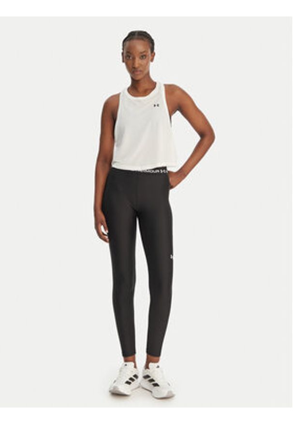 Under Armour T-Shirt Motion 6011229 Biały Slim Fit. Kolor: biały. Materiał: syntetyk