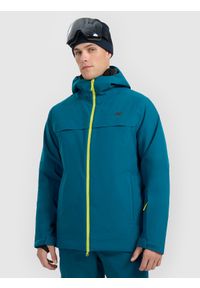 4f - 4F Kurtka narciarska membrana 8000 męska - granatowa M. Kolor: niebieski. Materiał: materiał, poliester. Sezon: zima #1