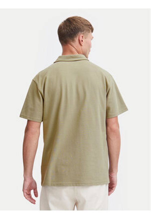 !SOLID - Solid Polo 21108171 Zielony Regular Fit. Typ kołnierza: polo. Kolor: zielony. Materiał: bawełna