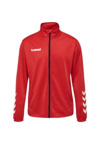 Zestaw dresów sportowych dziecięcych Hummel Promo Kids Poly Suit. Kolor: niebieski, czerwony, wielokolorowy. Materiał: dresówka. Styl: sportowy