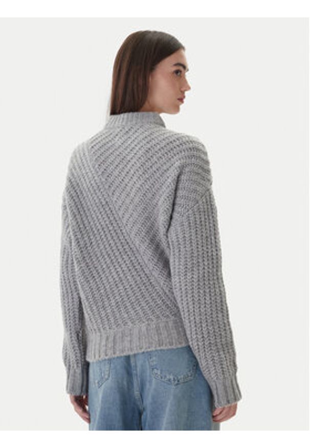 Mustang Sweter Erin 1016786 Szary Relaxed Fit. Kolor: szary. Materiał: syntetyk