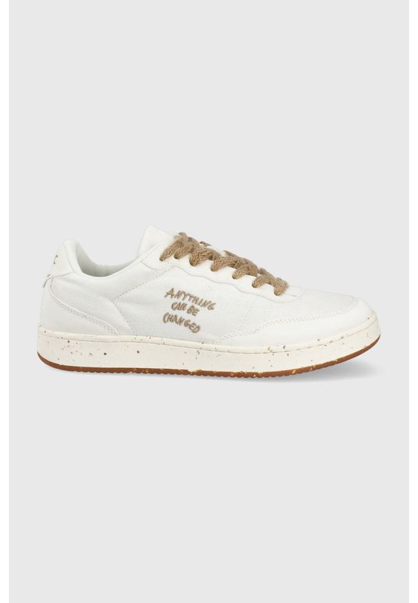 ACBC buty kolor biały. Nosek buta: okrągły. Zapięcie: sznurówki. Kolor: biały. Materiał: kauczuk, włókno, bawełna, poliester, guma, materiał