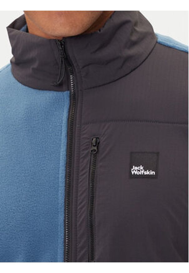 Jack Wolfskin Polar Sumetro Fz A64108 Niebieski Relaxed Fit. Kolor: niebieski. Materiał: syntetyk