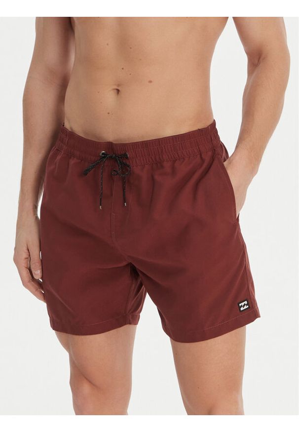 Billabong Szorty kąpielowe All Day EBYJV00134 Bordowy Regular Fit. Kolor: czerwony. Materiał: syntetyk