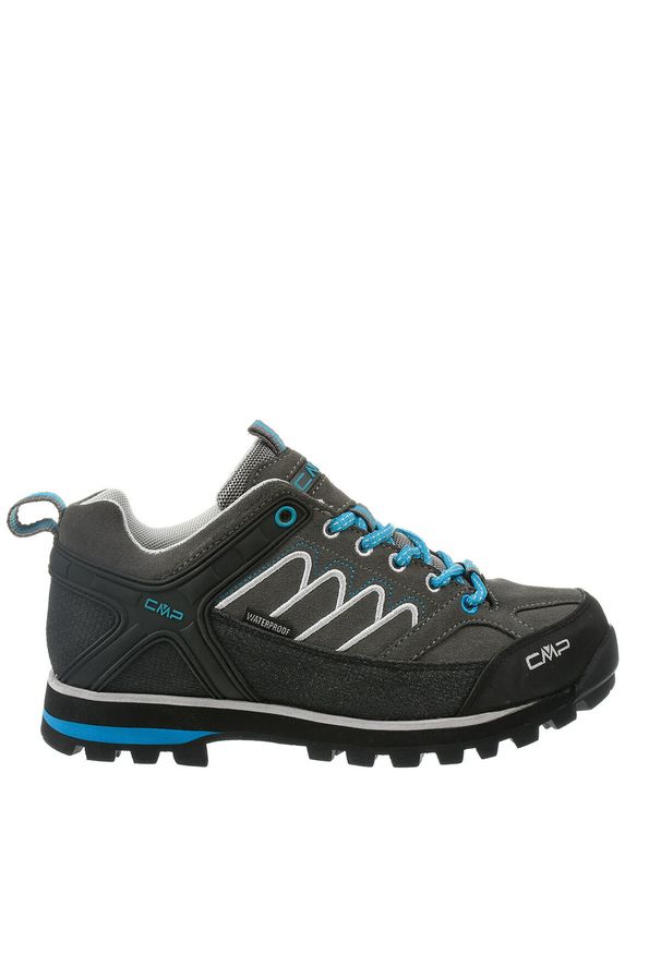 Damskie buty trekkingowe górskie ze skóry zamszowej VIBRAM CMP MOON LOW. Kolor: czarny, szary, wielokolorowy. Materiał: zamsz, skóra. Styl: sportowy