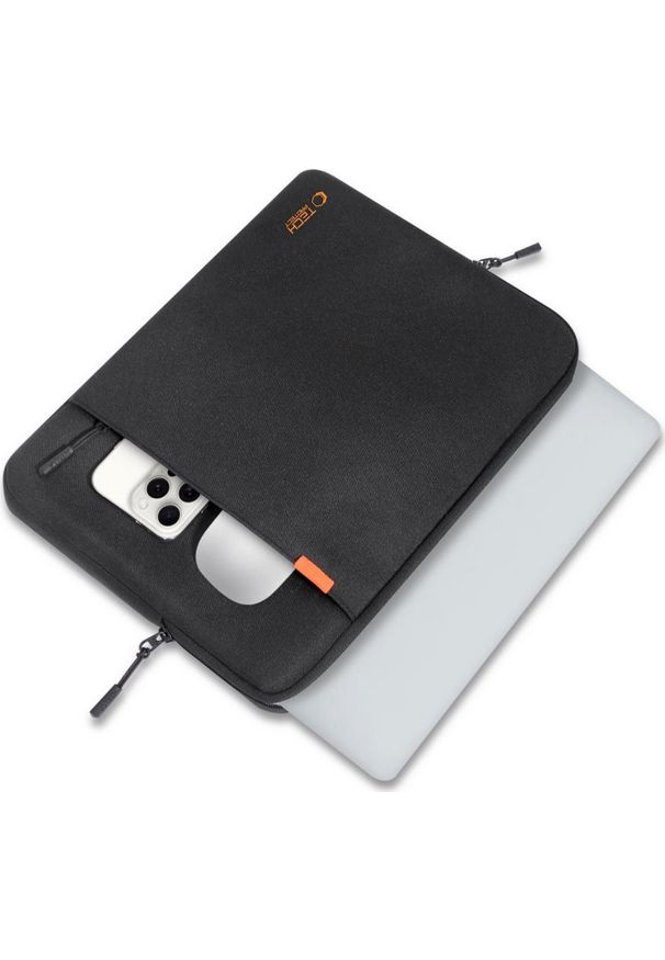 TECH-PROTECT - Etui Tech-Protect Defender Laptop 13-14 czarny. Kolor: czarny. Materiał: mikrofibra, poliester, materiał. Styl: elegancki, casual