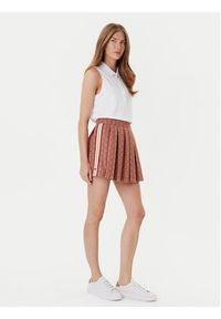Lacoste Spódnica plisowana JF0516 Brązowy Regular Fit. Kolor: brązowy. Materiał: syntetyk #3