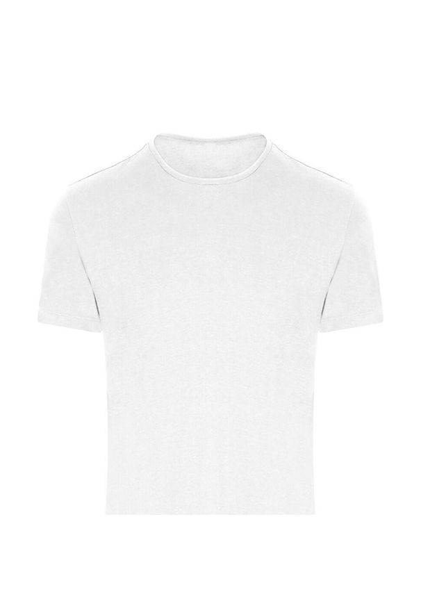 JUST COOL - Miejska Koszulka Fitness Unisex Dla Dorosłych. Kolor: biały. Sport: fitness