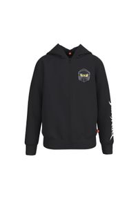 Bluza Bawełniana z kapturem LEGO Ninjago dla dzieci STORM 100. Typ kołnierza: kaptur. Kolor: czarny. Materiał: bawełna