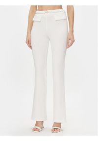 Rinascimento Spodnie materiałowe CFC0117520003 Biały Bootcut Fit. Kolor: biały. Materiał: syntetyk
