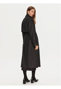 IVY & OAK - IVY OAK Płaszcz wełniany Caroline Ann IO111147 Szary Relaxed Fit. Kolor: szary. Materiał: wełna #6
