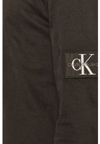 Calvin Klein Jeans - Longsleeve. Okazja: na co dzień. Kolor: czarny. Materiał: materiał. Długość rękawa: długi rękaw. Styl: casual #3