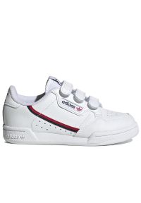 Adidas - adidas Originals Continental 80 EH3222 - białe. Okazja: na co dzień. Zapięcie: rzepy. Kolor: biały. Materiał: guma, syntetyk, materiał, skóra. Szerokość cholewki: normalna. Sezon: lato. Sport: tenis