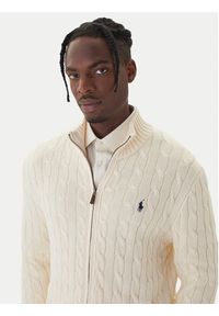Polo Ralph Lauren Sweter 710899975005 Écru Regular Fit. Typ kołnierza: polo. Materiał: bawełna #5