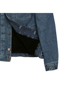 Wrangler - WRANGLER SHERPA JACKET MĘSKA KURTKA JEANSOWA LONE RANGER W423TM17H. Materiał: jeans