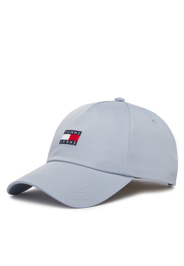 Czapka z daszkiem Tommy Jeans. Kolor: niebieski