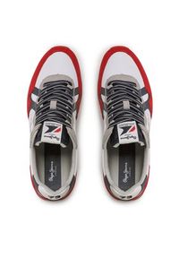 Pepe Jeans Sneakersy Brit Man Print PMS30923 Biały. Kolor: biały. Materiał: materiał. Wzór: nadruk #3