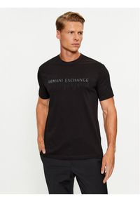 Armani Exchange T-Shirt 6RZTKA ZJBYZ 1200 Czarny Regular Fit. Kolor: czarny. Materiał: bawełna