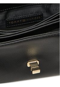 TOMMY HILFIGER - Tommy Hilfiger Torebka Th Modern Mini Crossover AW0AW17462 Czarny. Kolor: czarny. Materiał: skórzane