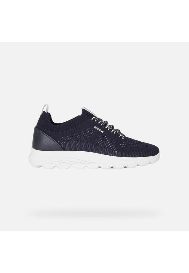 Geox - Kapcie GEOX D SPHERICA Niebieski. Kolor: niebieski. Materiał: tkanina