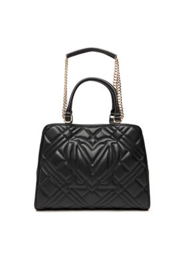Love Moschino - LOVE MOSCHINO Torebka JC4111PP0NLA0000 Czarny. Kolor: czarny. Materiał: skórzane