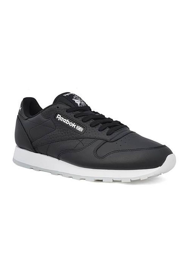 Buty do chodzenia męskie Reebok Classic Leather ID. Zapięcie: sznurówki. Kolor: czarny. Materiał: tkanina, materiał, skóra, syntetyk. Szerokość cholewki: normalna. Model: Reebok Classic. Sport: turystyka piesza