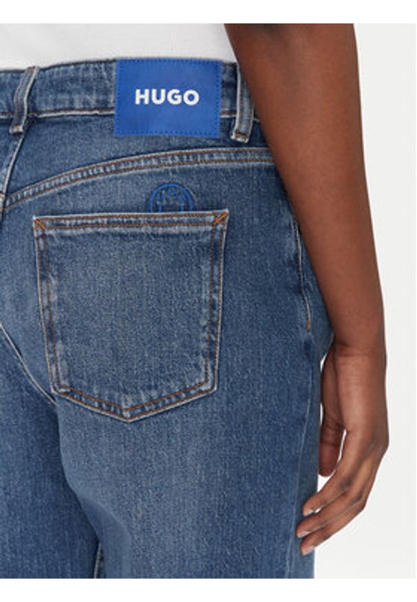 Hugo - HUGO Jeansy Elyah 50520615 Niebieski Regular Fit. Kolor: niebieski