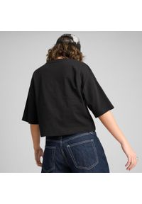 Koszulka Puma Wardrobe Ess Oversized Short Tee Bl, Kobiety. Kolor: czarny. Materiał: bawełna, materiał