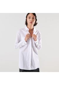 Sinsay - Koszula oversize - Biały. Kolor: biały