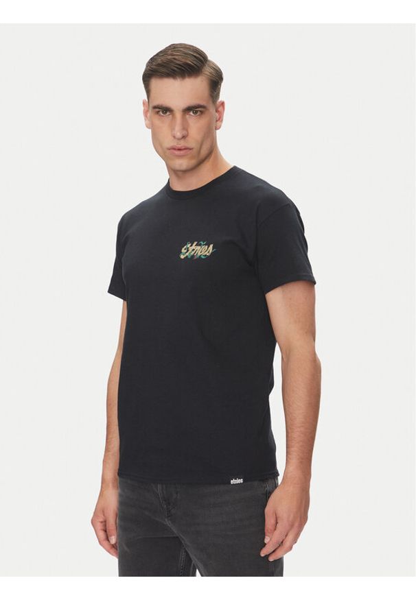 Etnies T-Shirt Rose Arrow 4130004131 Czarny Regular Fit. Kolor: czarny. Materiał: bawełna