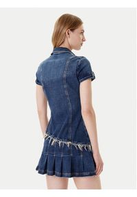 Guess Sukienka jeansowa W5YK71 D4H1D Niebieski Regular Fit. Kolor: niebieski. Materiał: bawełna, jeans #5