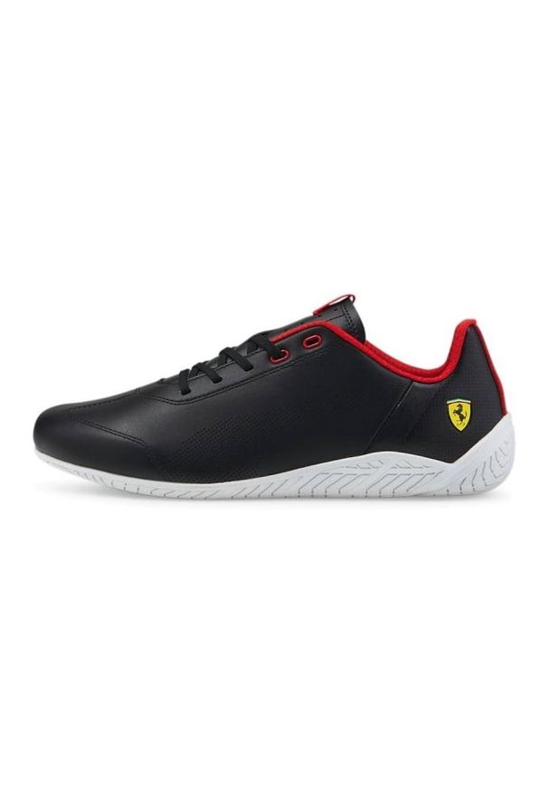 Buty Puma Ferrari Rdg Cat M 306667 czarne. Okazja: na co dzień. Kolor: czarny. Materiał: materiał, guma. Szerokość cholewki: normalna