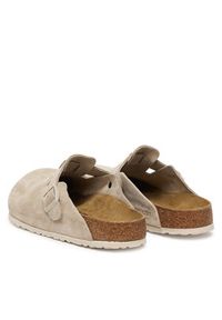 Birkenstock Klapki Boston 1031623 Beżowy. Kolor: beżowy. Materiał: skóra, zamsz #5