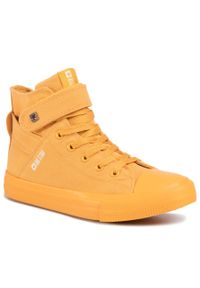 BIG STAR SHOES - Trampki Big Star Shoes FF274581 Yellow. Kolor: żółty. Materiał: materiał