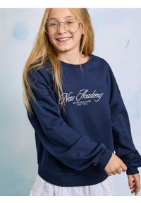 Sinsay - Bluza - granatowy. Kolor: niebieski. Długość rękawa: długi rękaw. Długość: długie #1