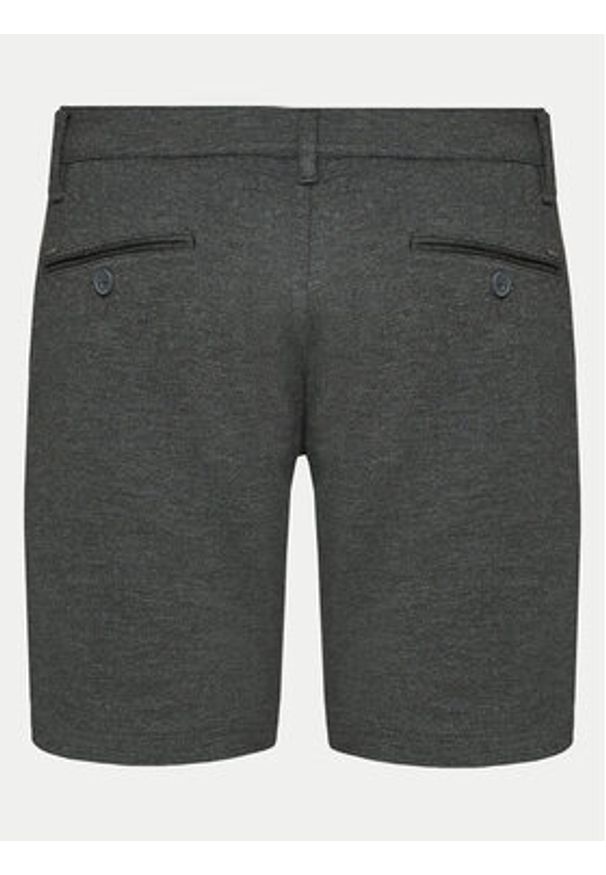 INDICODE Szorty materiałowe Aalborg 70-371 Szary Slim Fit. Kolor: szary. Materiał: wiskoza, syntetyk