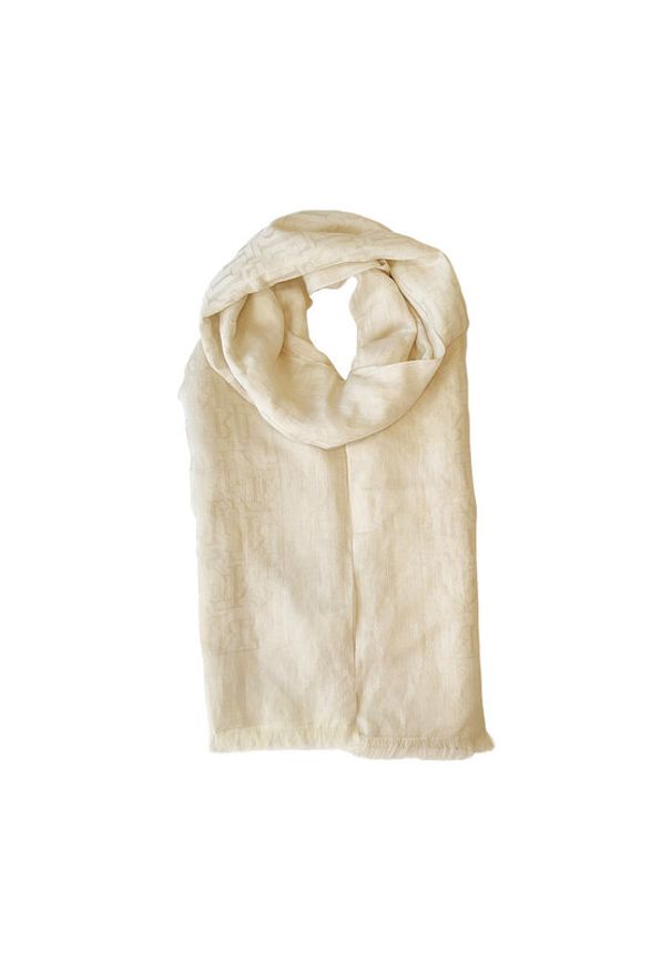 Lauren Ralph Lauren - LAUREN RALPH LAUREN Szal 454972572002 Beżowy. Kolor: beżowy. Materiał: bawełna