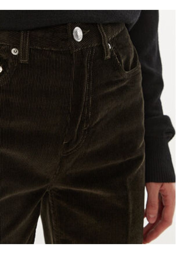 AMI PARIS Spodnie materiałowe FTR420.CO0089 Brązowy Flare Fit. Kolor: brązowy. Materiał: bawełna