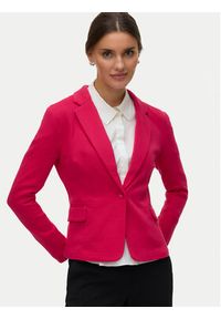 Vero Moda Marynarka Julia 10154123 Różowy Regular Fit. Kolor: różowy. Materiał: bawełna #4
