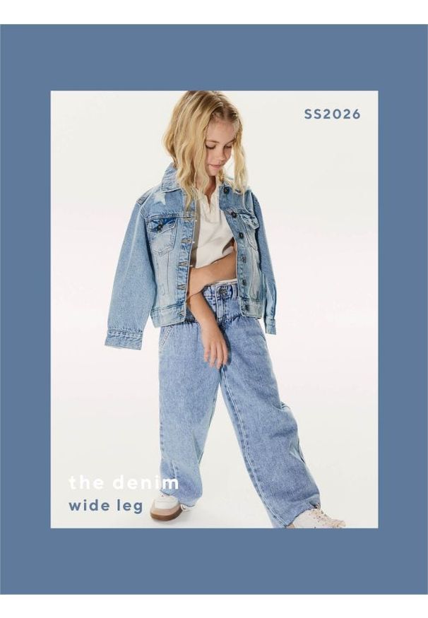 Reserved - Jeansy wide leg - niebieski. Kolor: niebieski