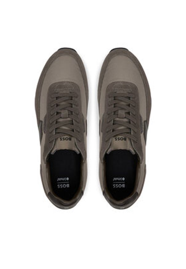 BOSS Sneakersy Parkour-L 50548723 Brązowy. Kolor: brązowy. Materiał: zamsz, skóra