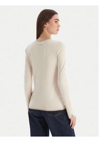 Liu Jo Sweter MF5226 MS49I Écru Regular Fit. Materiał: syntetyk