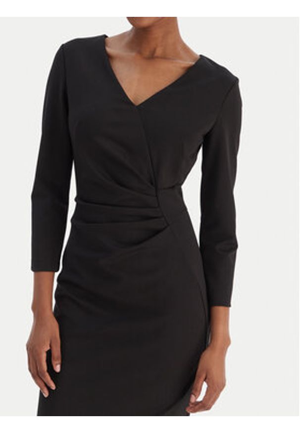 Rinascimento Sukienka koktajlowa CFC0126655003 Czarny Slim Fit. Kolor: czarny. Materiał: syntetyk. Styl: wizytowy