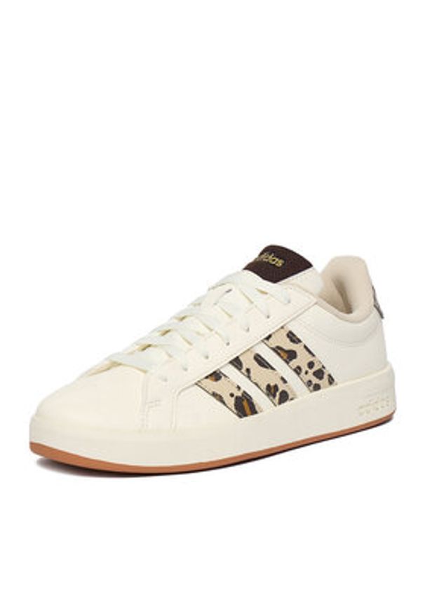 Adidas - adidas Sneakersy CEO-GRAND COURT 3.0 J KJ4849 Kremowy. Kolor: kremowy. Materiał: materiał