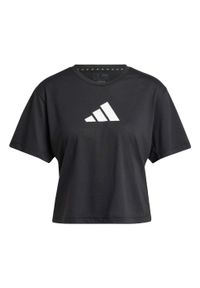 Adidas - Koszulka Train Essentials Big Logo Performance Training. Kolor: czarny. Materiał: materiał